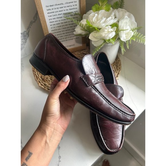Mens Burgandy Brown Florsheim Size 12 - Picture 4 of 8